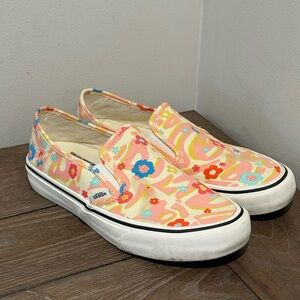Vans Eco Crush Groovy Floral VR3 SF 'Pink Yellow' Womens Sneakers Size 7.5